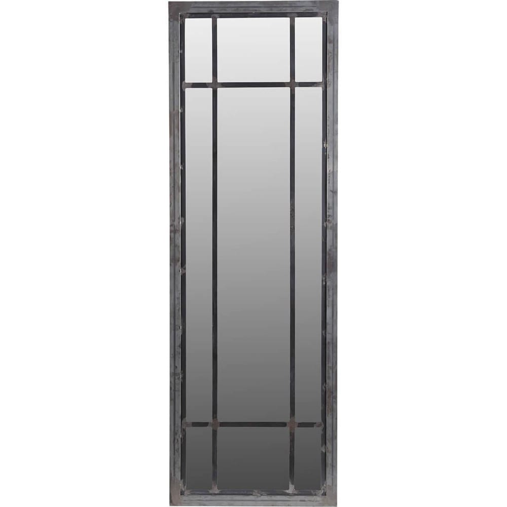 Trademark Living Ganzkörperspiegel Lindhart mit Stegen 180cm Silber Glas