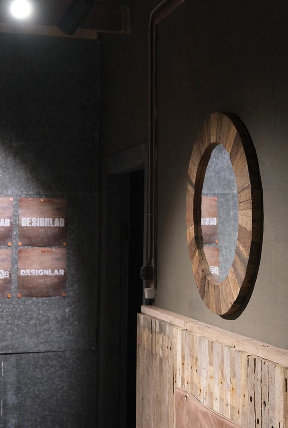 Wandspiegel Laco rund Ø75cm, Braun - Maisons Du Monde