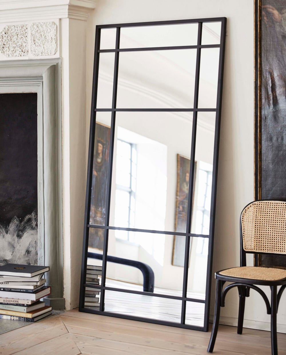 Spiegel SPIRIT 203cm aus Eisen – Schwarz - Maisons Du Monde