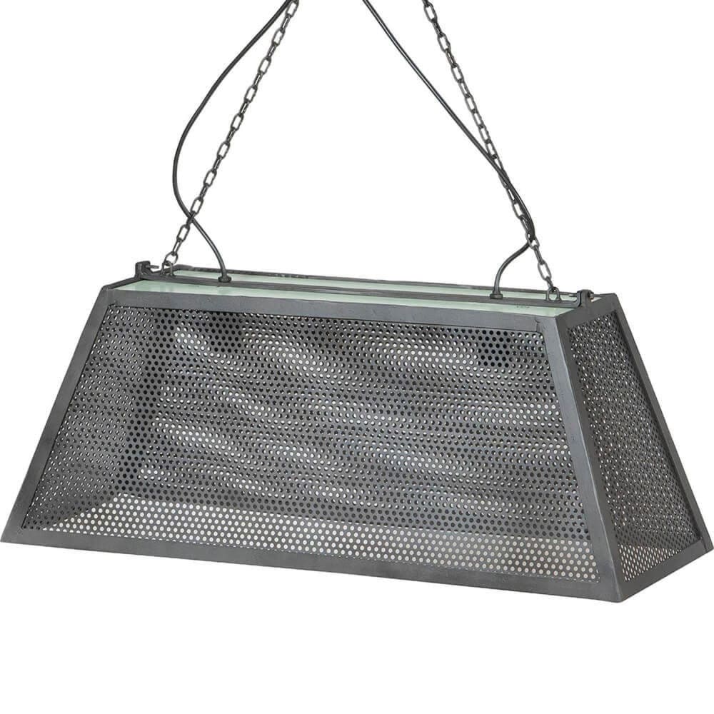 Trademark Living Hängelampe Furnace, Eisen Silber Metall
