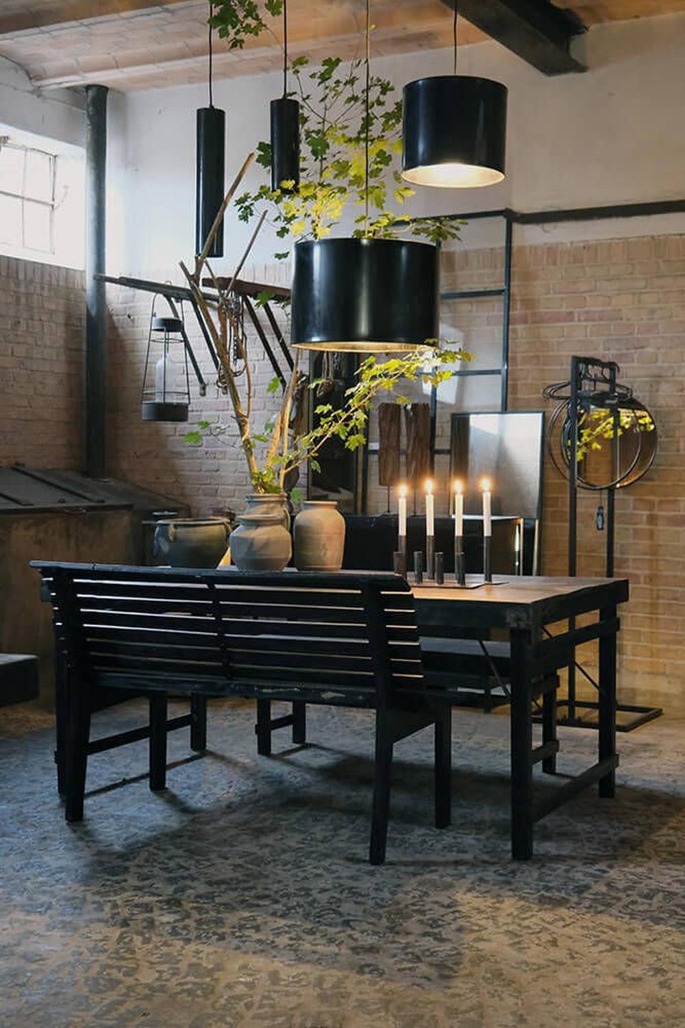 Hängelampe Jonah (S), Dunkelblaumarmoriert - Maisons Du Monde