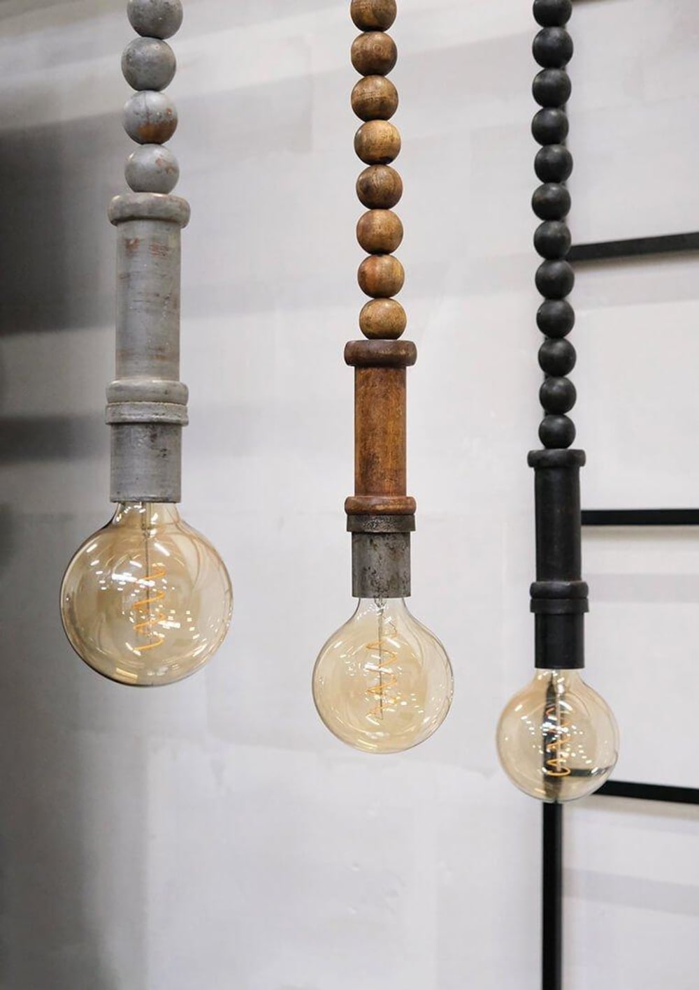 Pendelleuchte Bruce aus Holzkugeln, natur - Maisons Du Monde