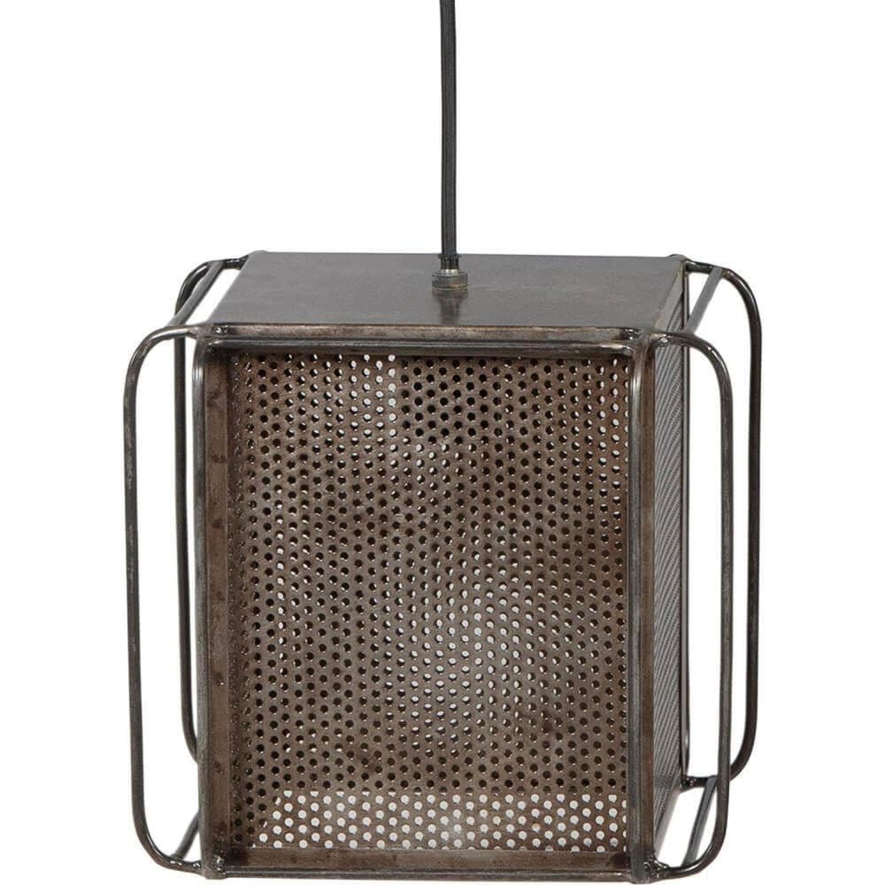 Trademark Living Hängelampe Torch aus Eisen, S Silber Metall