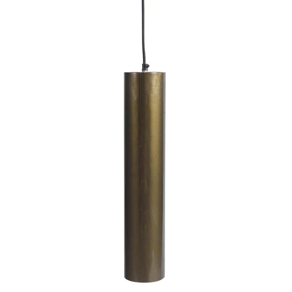Trademark Living Pendelleuchte Jonah (L), Antikmessing Grün Metall