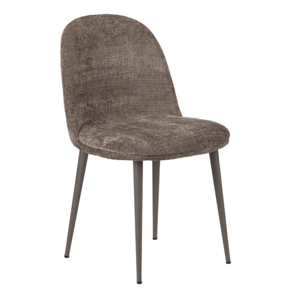 2er-Set Polsterstühle Egg, Dunkelbraun - Maisons Du Monde