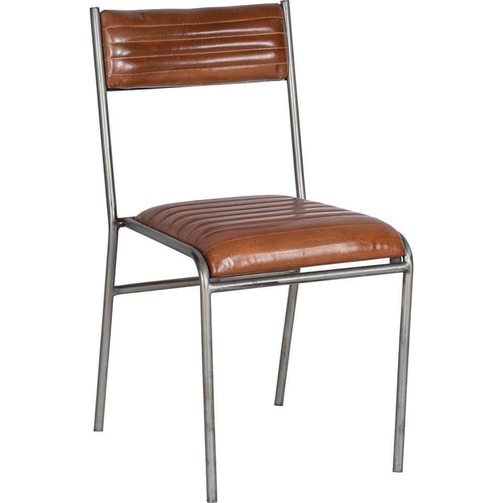 Trademark Living Eszimmerstuhl Randall, Braun Braun Leder