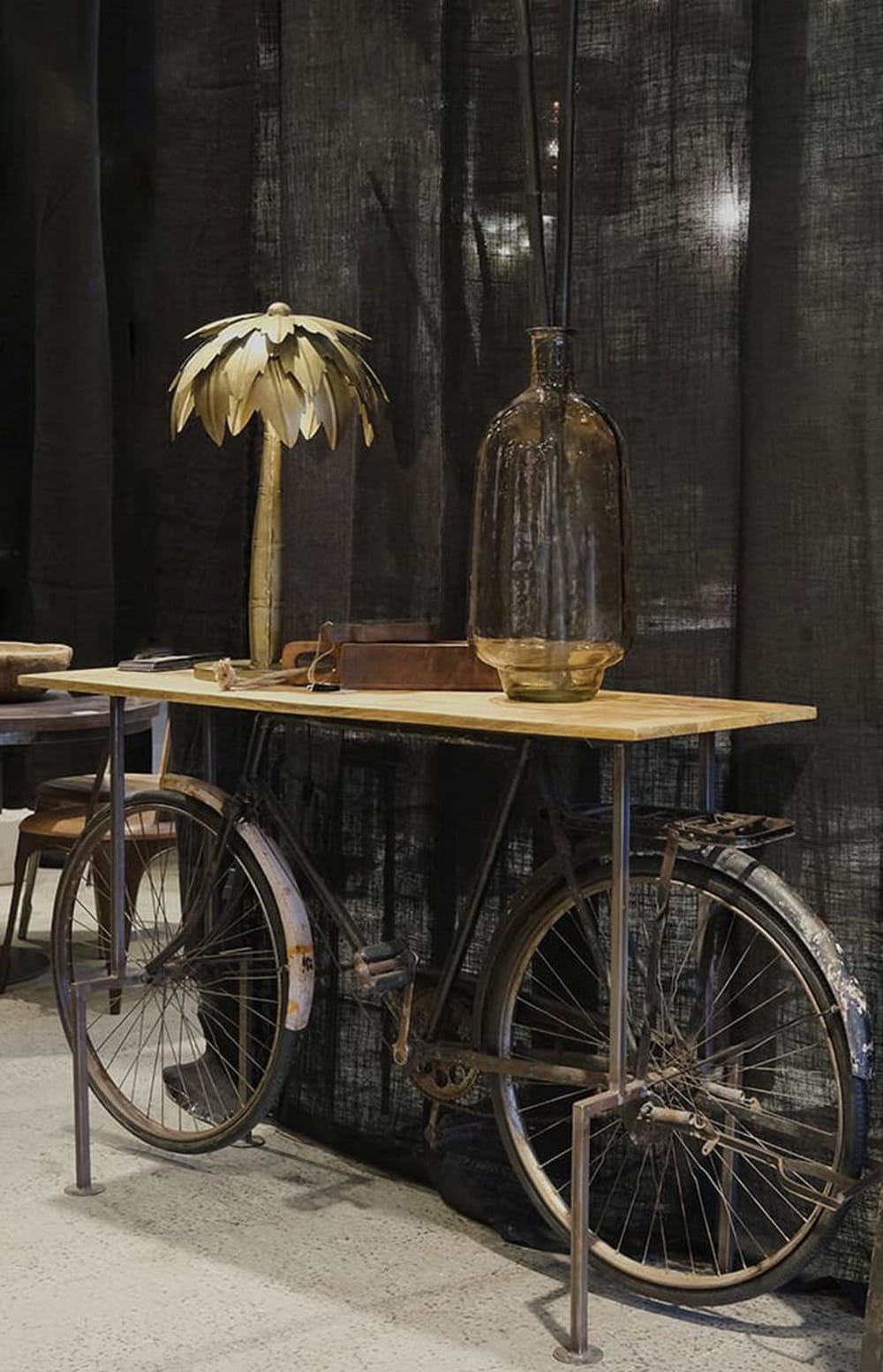 Tischlampe als Palme aus Eisen, Messing - Maisons Du Monde