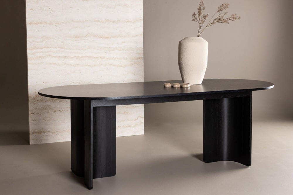 Esstisch Tyresö 220cm, Schwarz - Maisons Du Monde