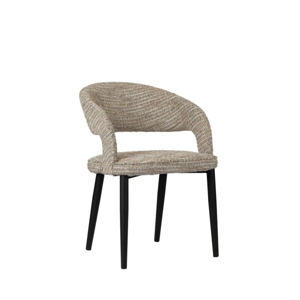 2er-Set Polsterstühle Tusk, coco (feuerhemmender Stoff) - Maisons