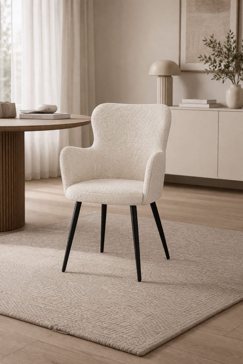 2er-Set Armlehnenstühle Wing, Perlweiß - Maisons Du Monde