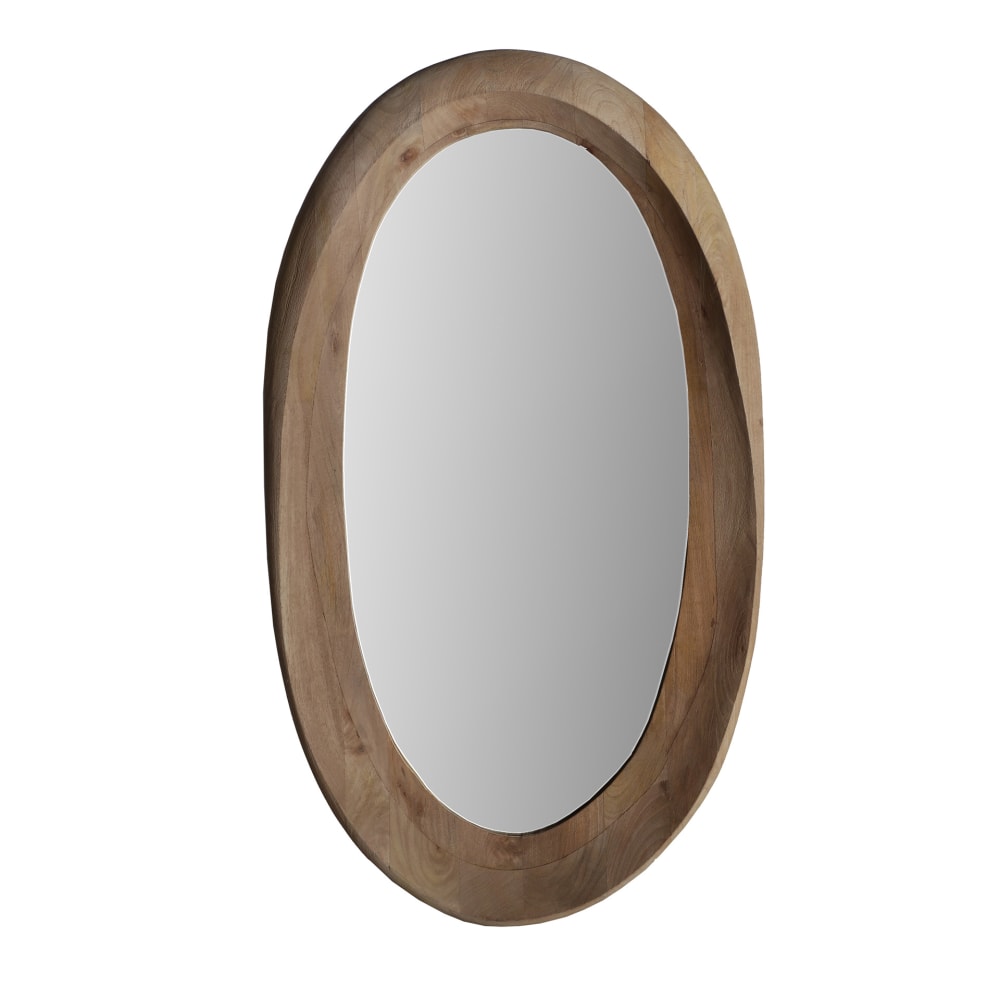 Miroir en bois de mangue brun clair  68x8x120 cm