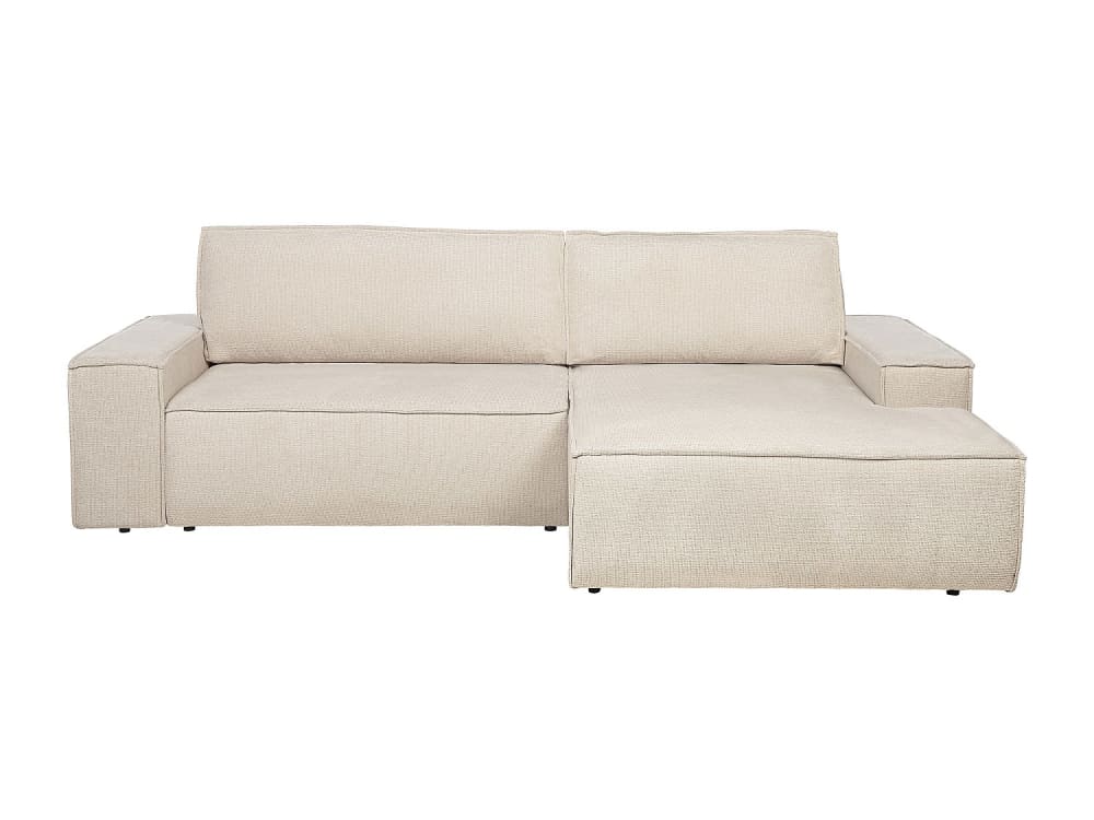 Canapé d'angle  4 places beige