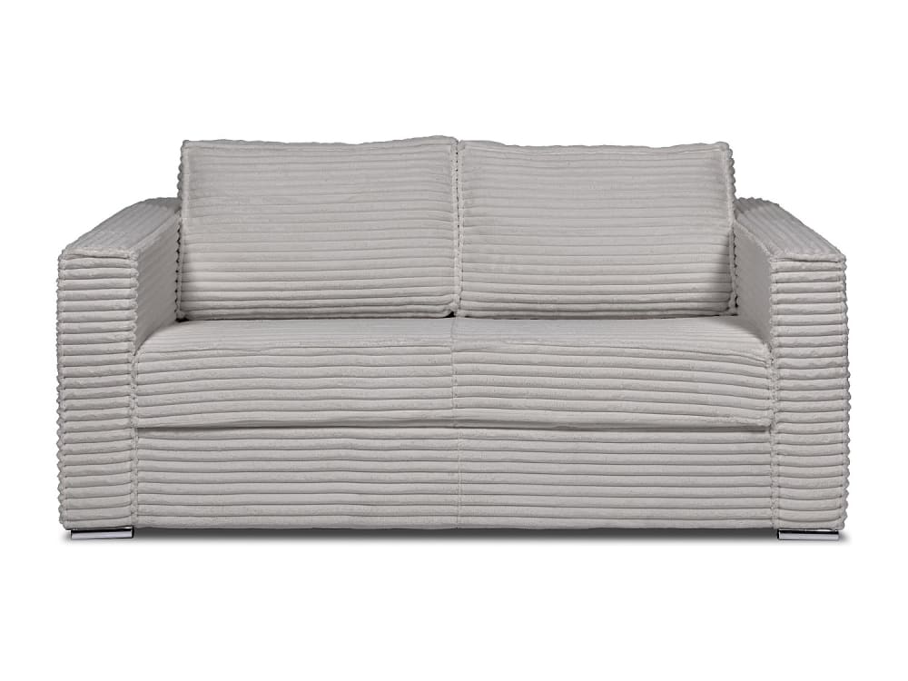 Canapé convertible velours 3 places gris clair