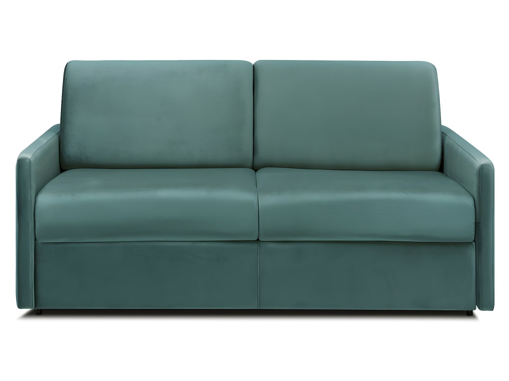 Canapé convertible velours 3 places vert émeraude