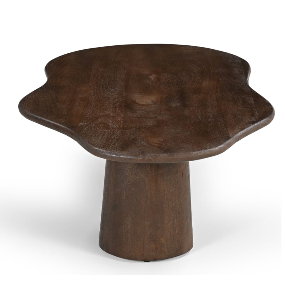 Giga Meubel Couchtisch aus Mangoholz 120cm, Dunkelbraun - -
