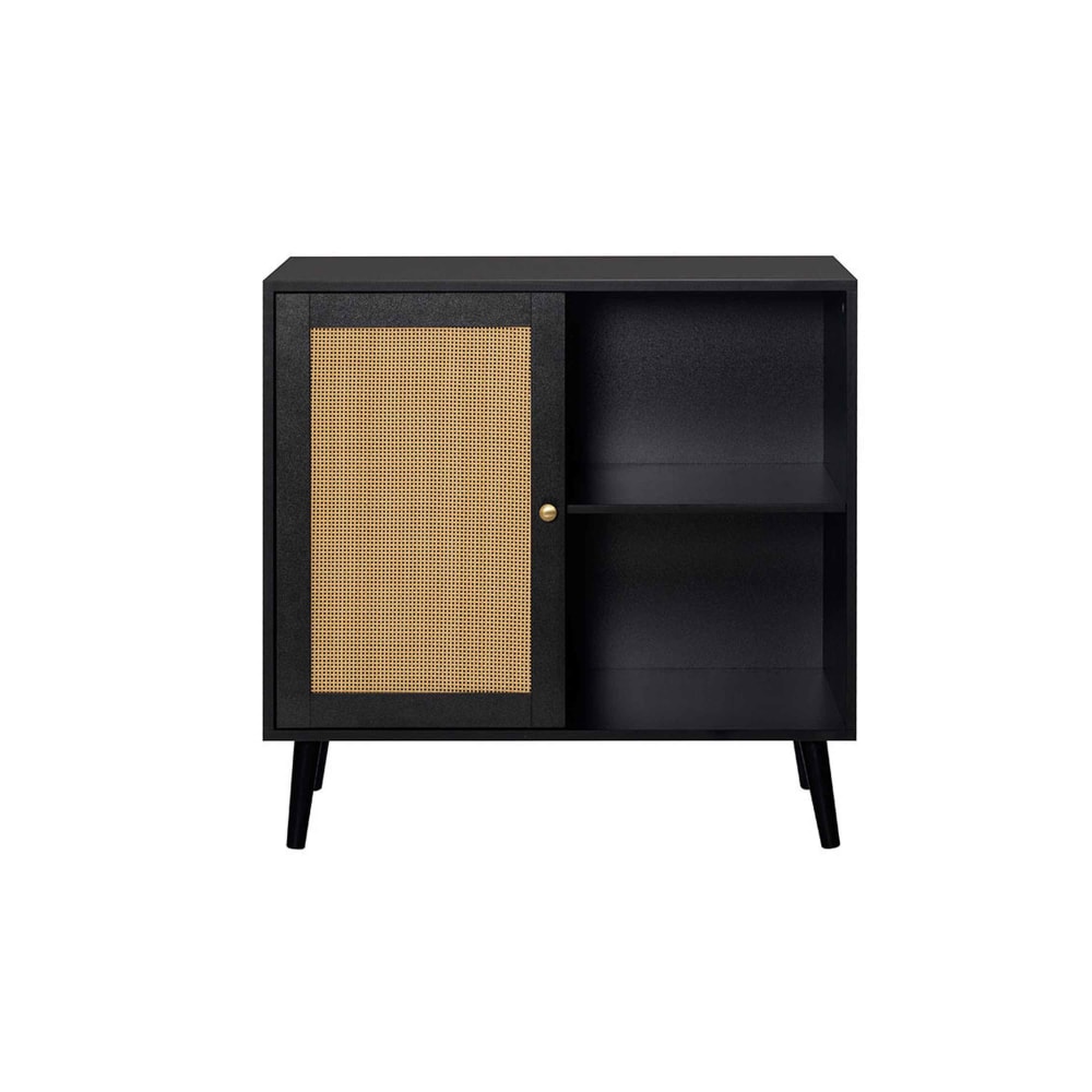 Buffet haut contemporain 80 cm noir