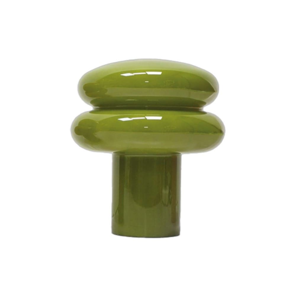 Lampe à poser en verre kaki