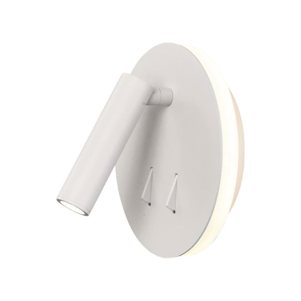 Applique tête de lit liseuse à led blanc mat