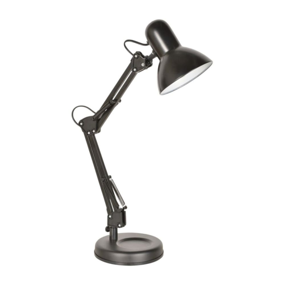 Lampe de bureau métal noir