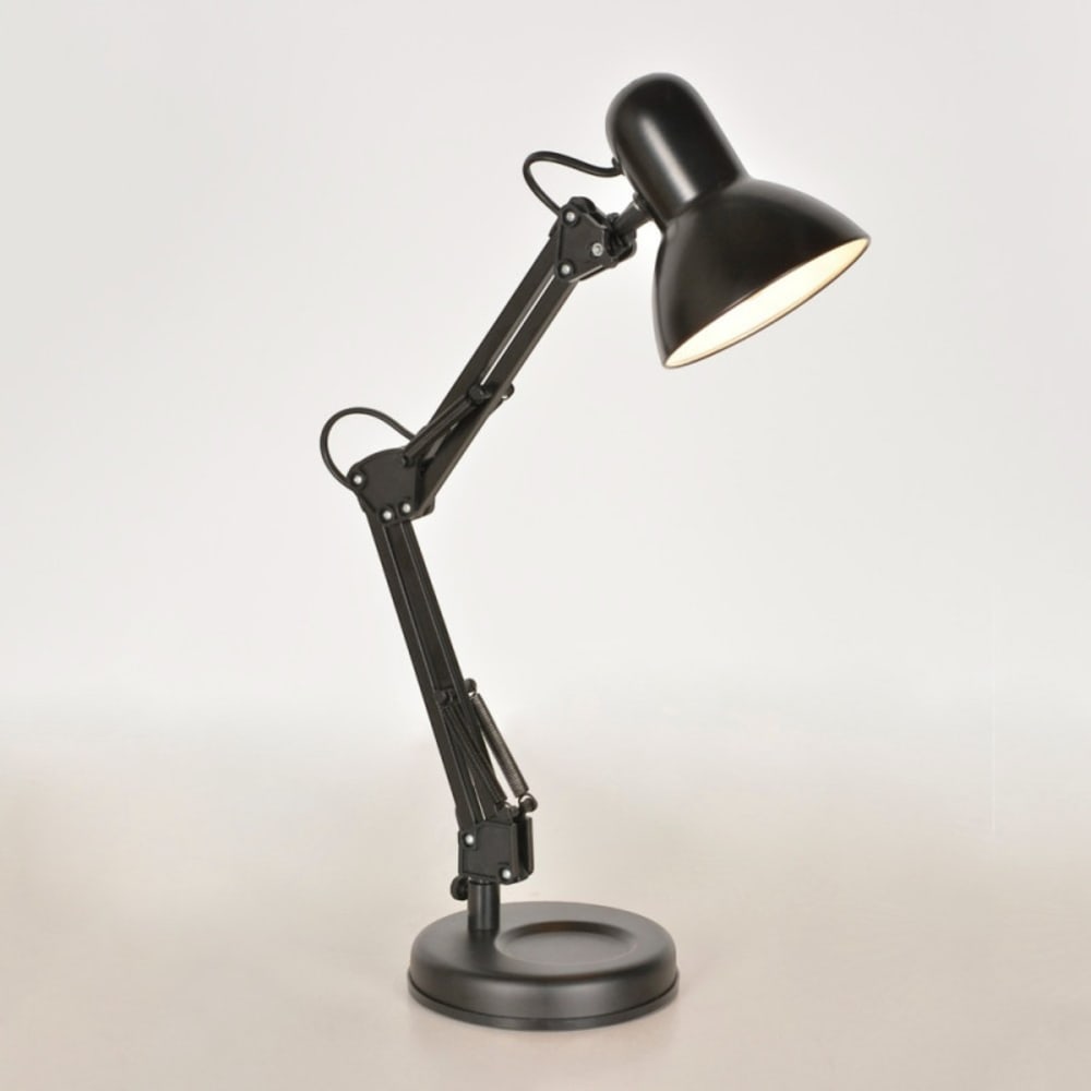 Lampe de bureau métal noir — vue 3