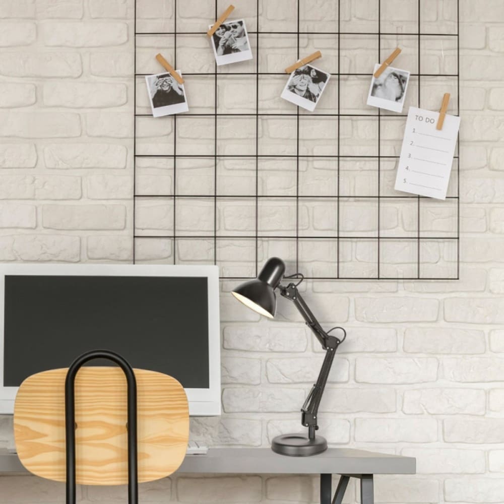 Lampe de bureau métal noir — vue 4