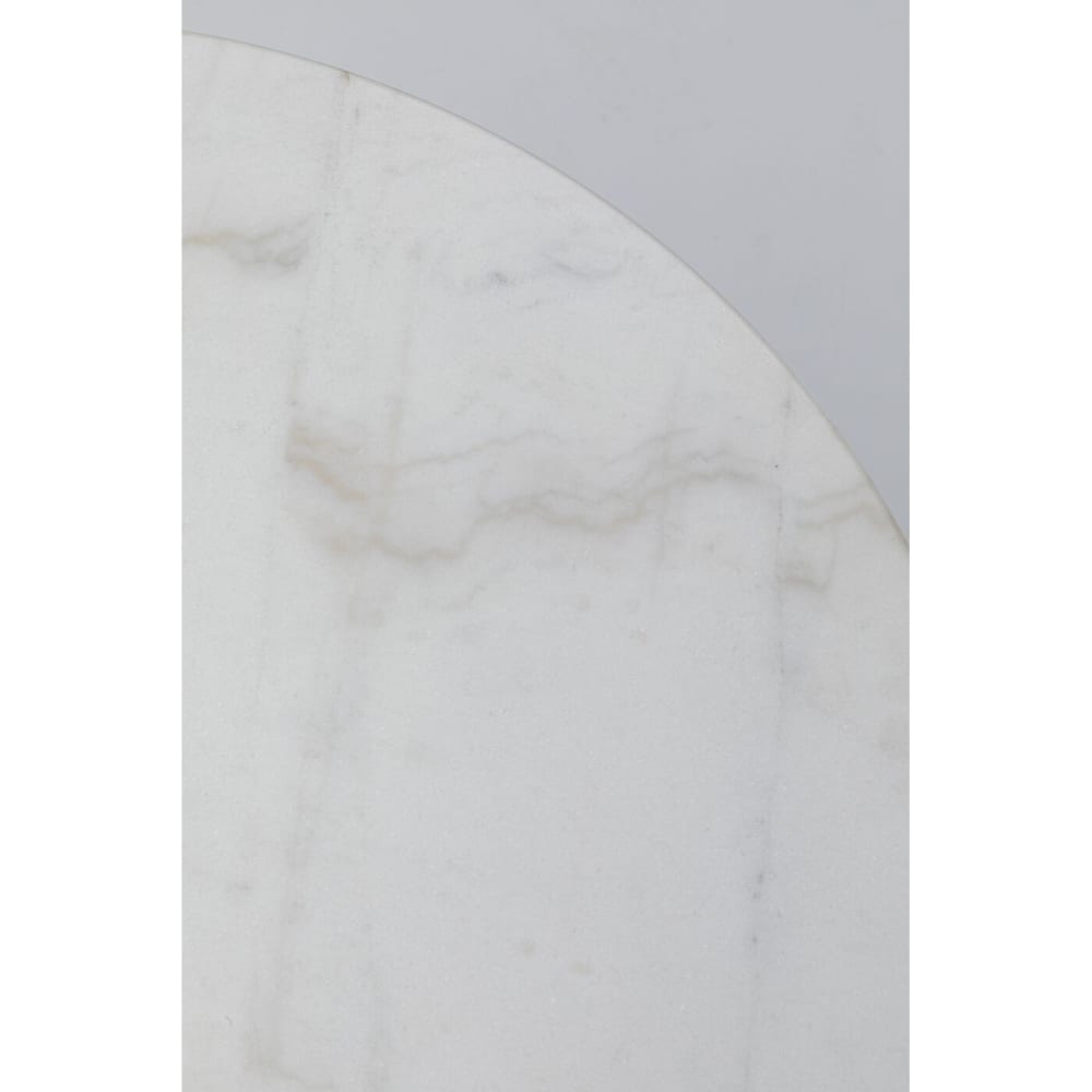 3er Set Bistrotisch mit 2 Stühlen, creme, D60cm - Maisons Du