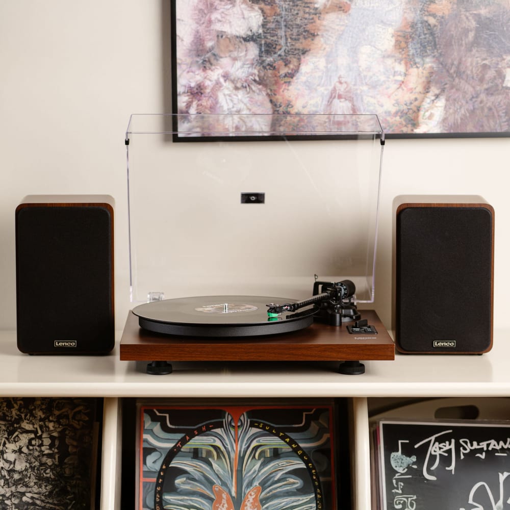 Tourne-disque avec amplificateur intégré et Bluetooth