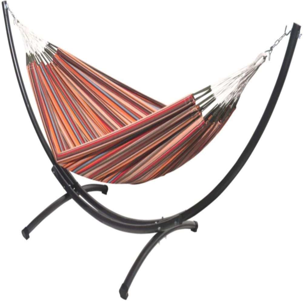 hamac xl en coton multicolore - support