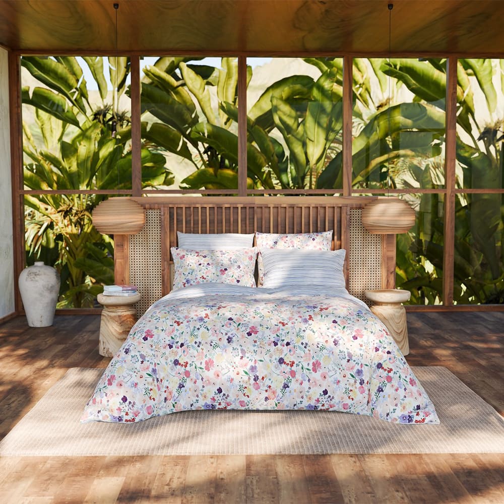 Drap housse percale bleu foncé 90x190 cm — vue 4
