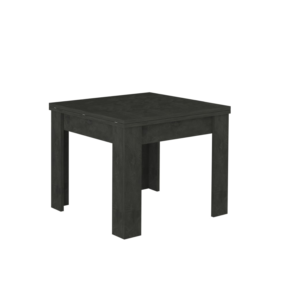 Table extensible 6-8 personnes 90/180 cm effet bois ardoise