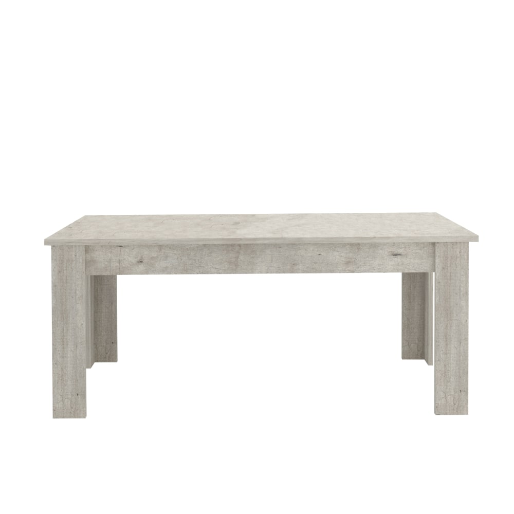 Table extensible 6-8 personnes 140/190 cm effet bois ciment