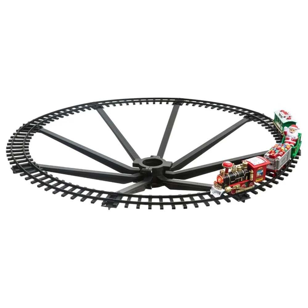 Tren de navidad de plastico multicolor 87x87x16 cm