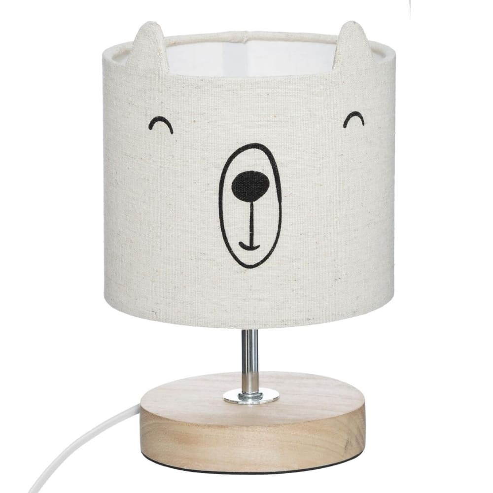 lampara de plastico beige o15x23cm