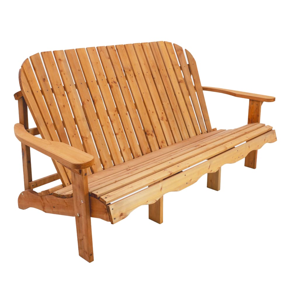 Banc de jardin , 3 personnes,style adirondack, bois