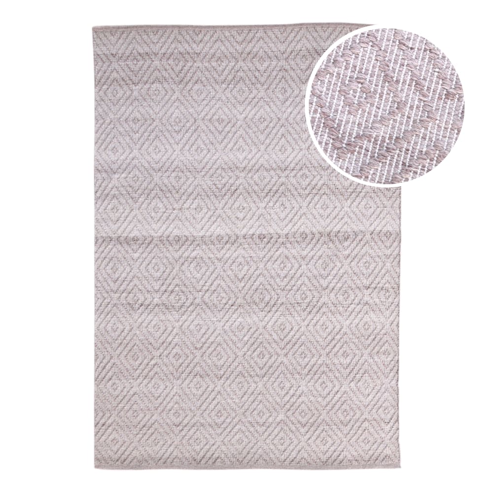 Tapis d'extérieur, rectangulaire, rose, 140 x 200 cm