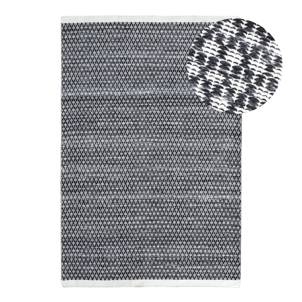 Tapis d'extérieur, rectangulaire, anthracite, 140 x 200 cm