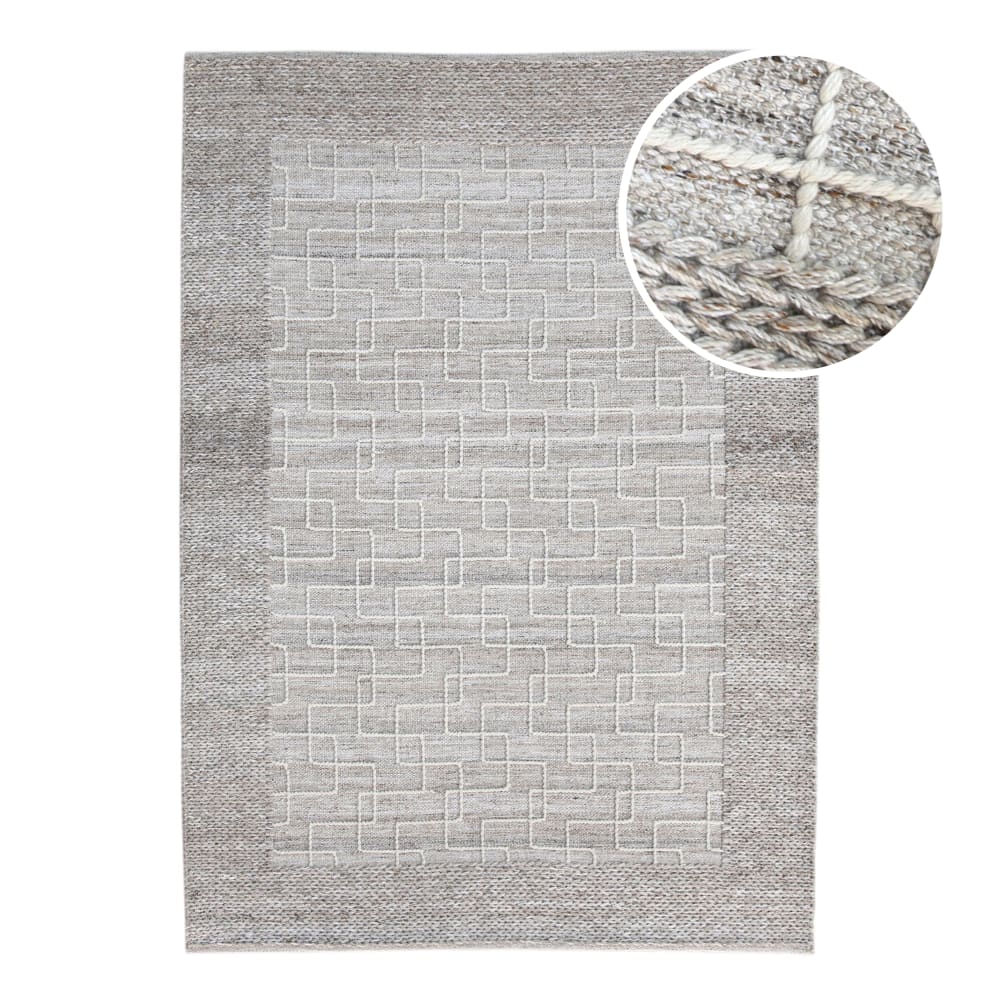 Tapis d'extérieur, rectangulaire, beige, 200 x 290 cm