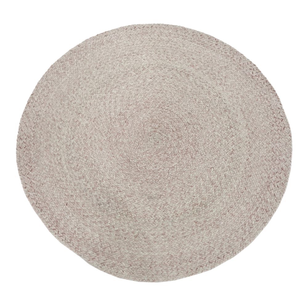 Tapis d'extérieur, rond, beige rosé, 180 x 180 cm / épaisseur : 5 mm