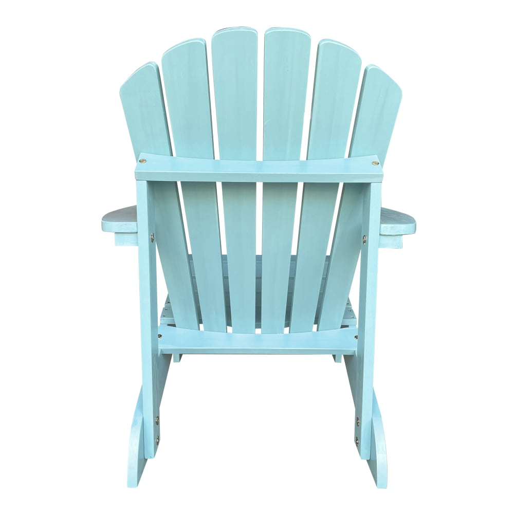 Chaise Adirondack accoudoirs, bois FSC, bleu, 90x78x93 cm