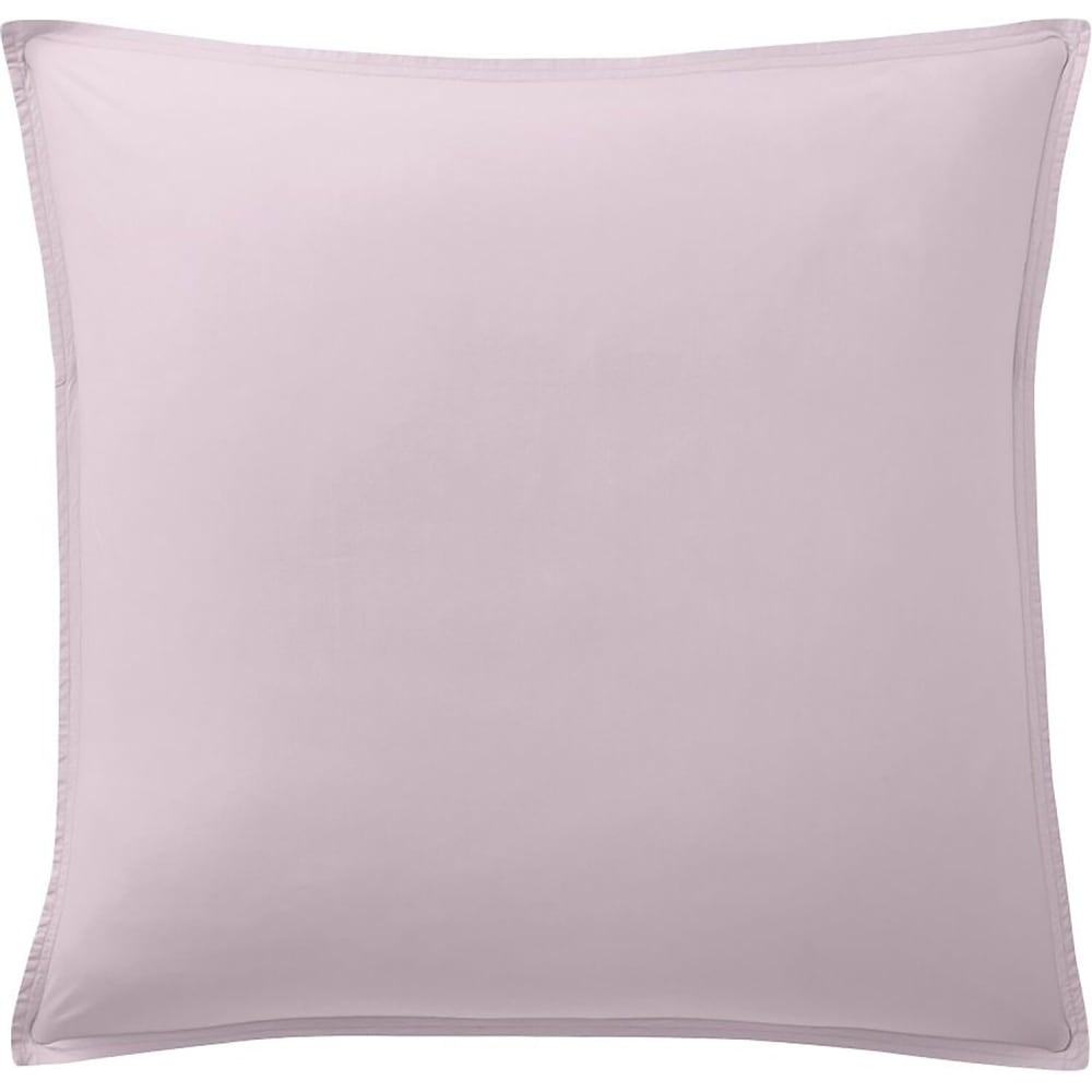 Taie d'oreiller percale de coton tourterelle 65x65 cm