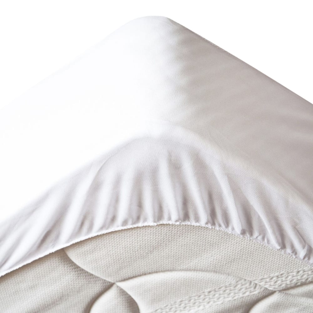 Protège matelas polyester blanc 160x200 cm