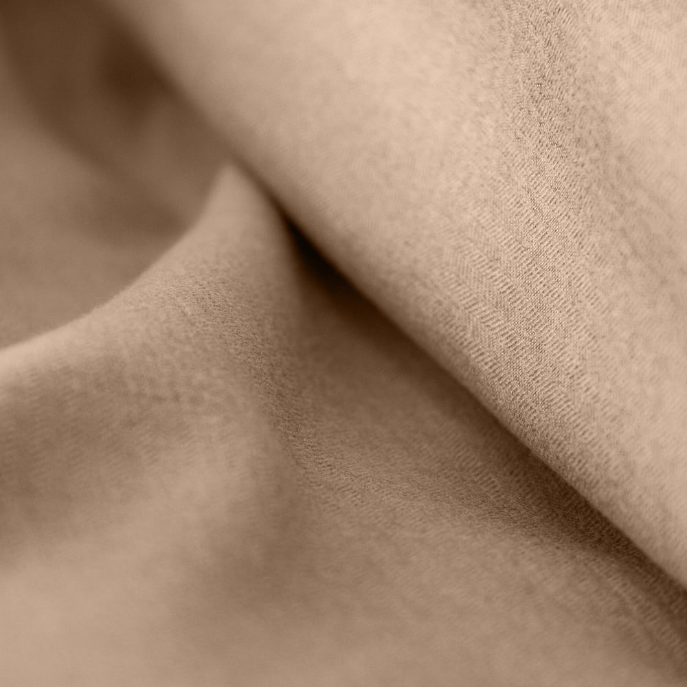 Parure de lit 220x240 cm Microfibre effet flanelle Grège — vue 3