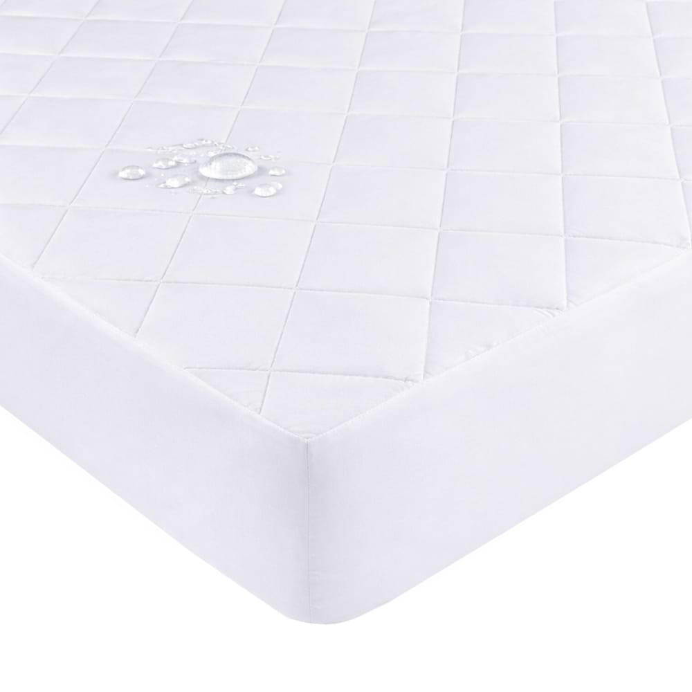 Protège matelas polyester blanc 90x190 cm