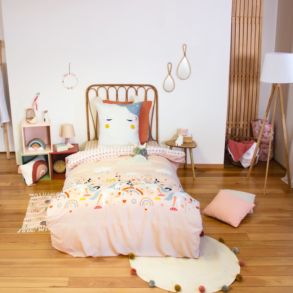 Parure de lit enfant 100% microfibre imprimée + 1 taie 140x200 cm