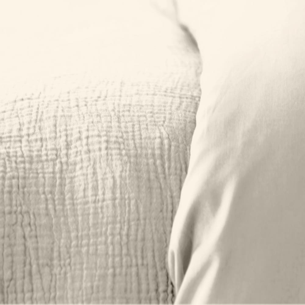 Parure de lit 220x240 cm Gaze de Coton Galet — vue 3