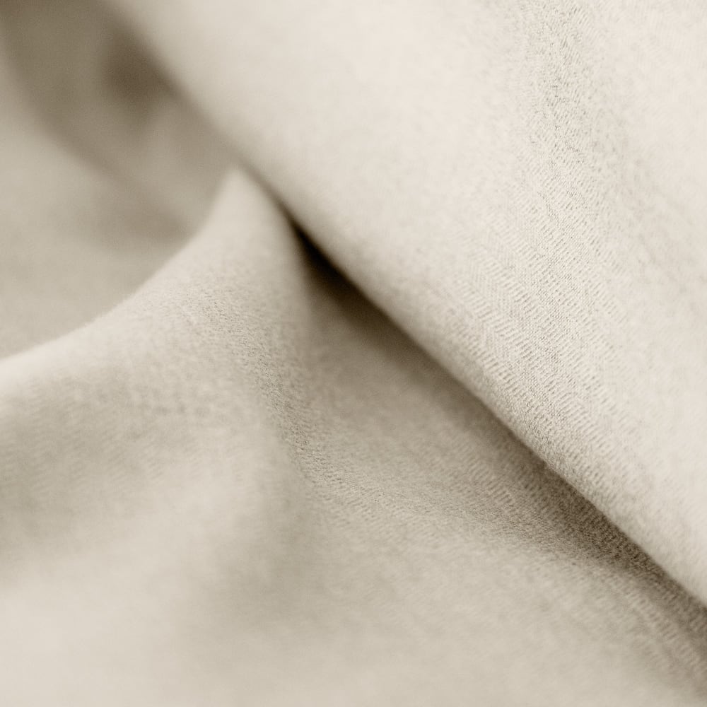 Parure de lit 220x240 cm Microfibre effet flanelle Crème — vue 3
