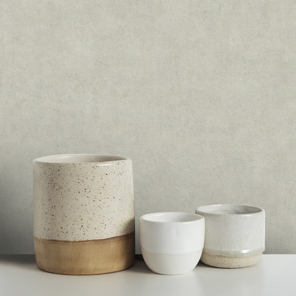 Papier peint béton ciré beige 1005x52cm — vue 3