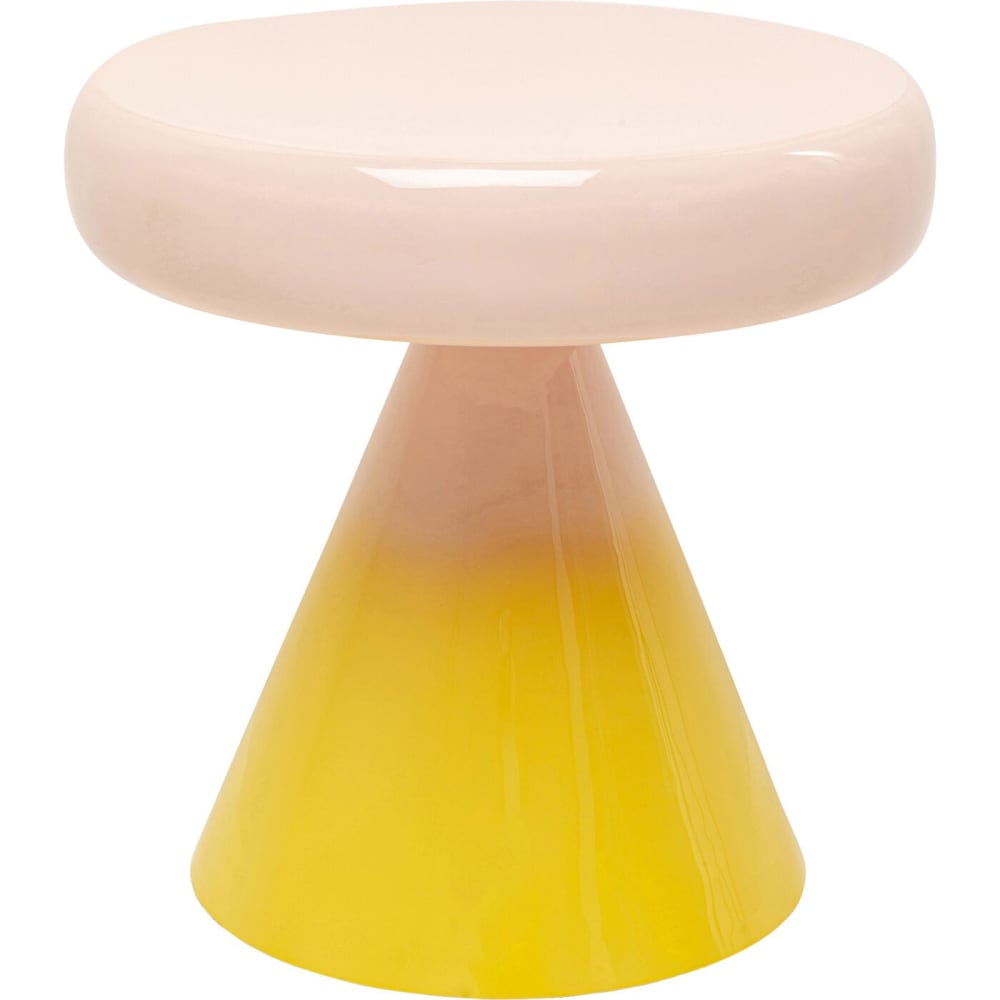 table d'appoint ronde - rose