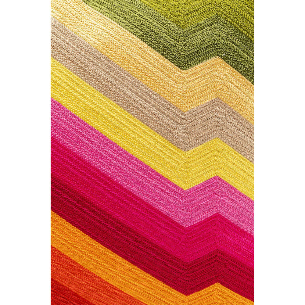 Kissen mit grafischem Muster, mehrfarbig, 50x50cm - Maisons Du