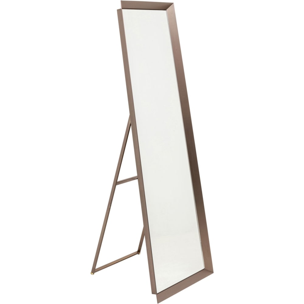 Kare Design Standspiegel mit Rahmen aus Stahl, braun, 53x160cm style modern - Stahl